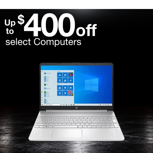 up to $400 off select computers 